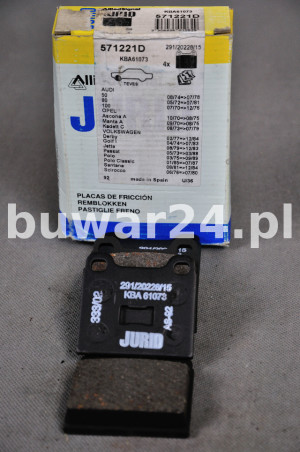 KLOCKI HAMULCOWE JURID 571221D AUDI - VW PRZÓD