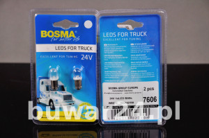 ŻARÓWKA /7606/ 24V 1xLED BA9s WHITE ( 2W )