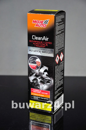 MOJE AUTO CleanAir Czyści klimatatyzację i nawiewy 150ml Black