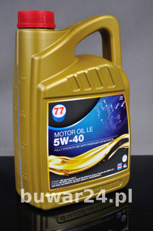 77 LUBRICANTS MOTOR OIL LE 5W40 4 L