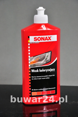 SONAX Wosk koloryzujący Nano Pro Czerwony 500 ML