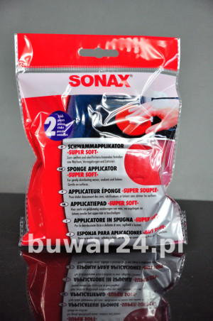 SONAX Aplikator Czerwony Super Miękki -2 szt