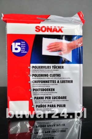 SONAX Ściereczki do Polerowania flizelina 15szt