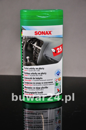 SONAX Ściereczki Do Kokpitu 25 szt 250 ml