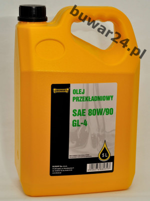 OLEJ PRZEKŁADNIOWY SAE 80W90 GL-4 5L