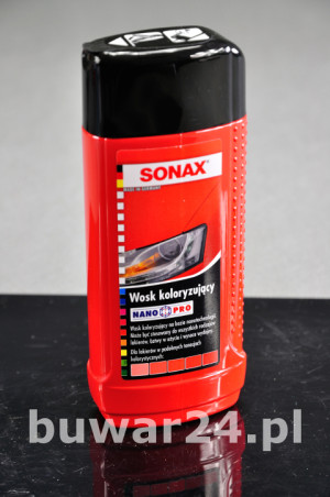 SONAX Wosk koloryzujący NanoPro czerwony 250 ml