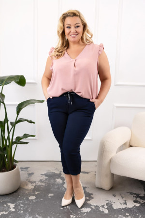 Granatowe spodnie plus size Fashioni (r.44-54)