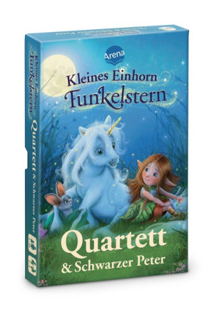 Kleines Einhorn Funkelstern. Quartett & Schwarzer Peter Der Spieleklassiker für Groß und Klein, für 2-8 Spieler, Kartenspiel ab 4 Jahren