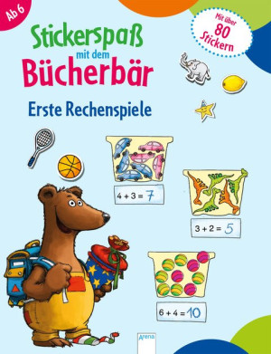 Erste Rechenspiele Stickerspaß mit dem Bücherbär