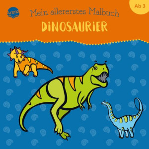 Mein allererstes Malbuch. Dinosaurier Bunter Ausmalspaß für Kinder ab 3 Jahren, mit farbigen Vorlagen