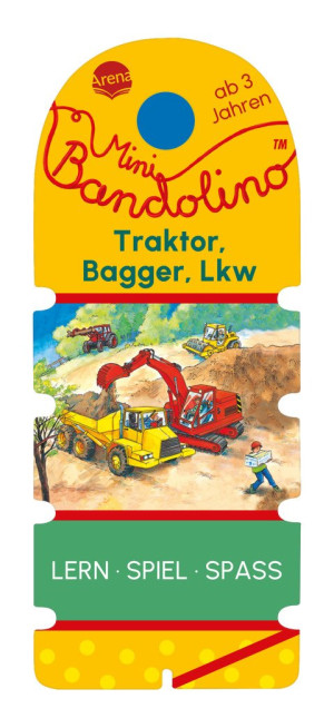 Mini Bandolino. Traktor, Bagger, Lkw Lernspiel mit Lösungskontrolle für Kinder ab 3 Jahren
