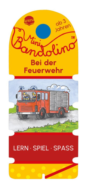 Mini Bandolino. Bei der Feuerwehr Lernspiel mit Lösungskontrolle für Kinder ab 3 Jahren