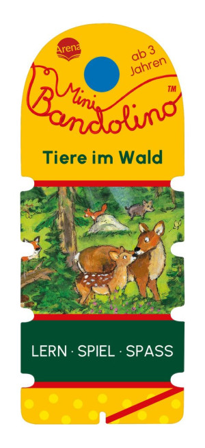 Mini Bandolino. Tiere im Wald Lernspiel mit Lösungskontrolle für Kinder ab 3 Jahren