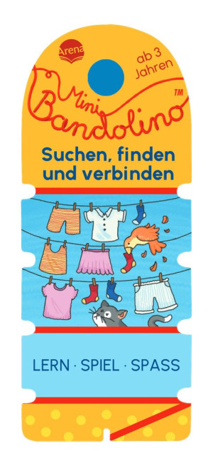 Mini Bandolino. Suchen, finden und verbinden Lernspiel mit Lösungskontrolle für Kinder ab 3 Jahren