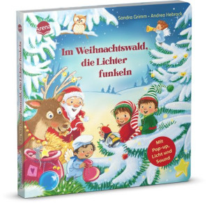 Im Weihnachtswald, die Lichter funkeln Mit stabiler Pop-Up-Seite, Licht und Sound, ab 2 Jahre