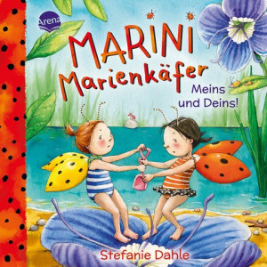 Marini Marienkäfer. Meins und Deins! Einfühlsames Pappbilderbuch mit großer Ausklappseite über das Teilen, das Kindern ab 2 Jahren dabei hilft mit...
