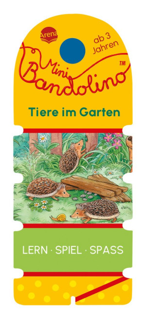 Mini Bandolino. Tiere im Garten Lernspiel mit Lösungskontrolle für Kinder ab 3 Jahren