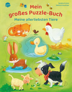 Mein großes Puzzle-Buch. Meine allerliebsten Tiere Pappbilderbuch mit 6 großen Puzzleteilen. Beschäftigung. Geschenk. Vorlesen und spielen für...