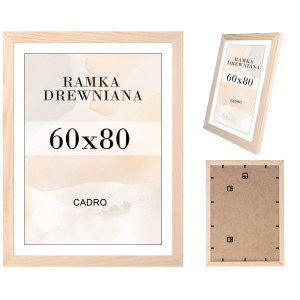 Ramka 60x80 ramka na zdjęcia ramki sosnowa surowa