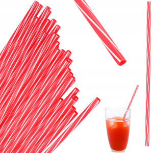 Słomki plastikowe wielorazowe do picia 50 szt eko