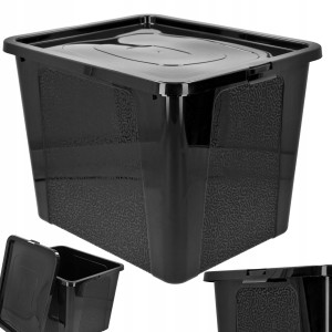 Pojemnik na zabawki plastikowy z pokrywą czar 30l