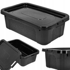 Pojemnik plastikowy organizer pudełko pokrywą 4,5l