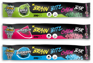 Brain Blasterz Brain Bitz Chew Bar 20g Kwaśna guma rozpuszczalna