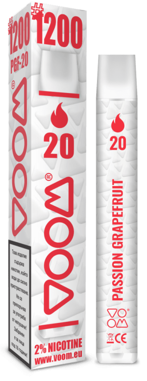 VOOM #1200 20 Passion Grapefruit - 2% nicotine - 1  single unit