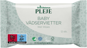 Groen Balance Baby-Feuchttücher 3x12 Stück Reisepackung