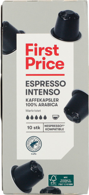 First Price Espresso intenso - 10 kapseln für Nespresso