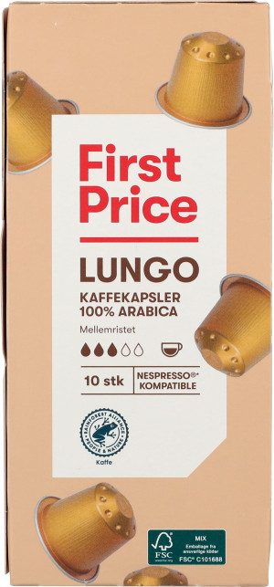 First Price Lungo Kaffeekapseln 10 Stuck
