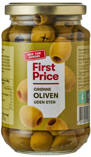 First Price Grüne Oliven ohne Stein 350 g