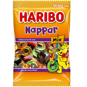 Toms Haribo Nappar Mix Fruchtgummi-Lakritz 375 g - 375 g