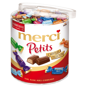 Merci Petits Schokoladen Runddose - 1 kg