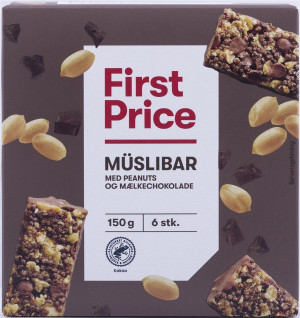 First Price Müsli riegel choko/peanut 6 stück - 150 g