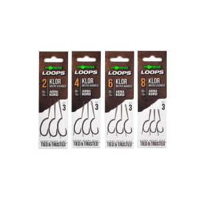 Korda Loop Rigs Klor Barbless Size 8 30 lb