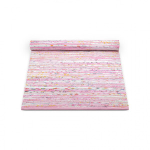 Różowy dywan bawełniany z recyklingu Rug Solid