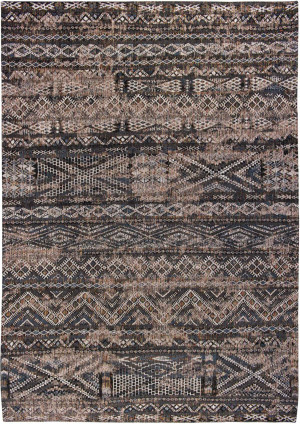 Czarny dywan kilimowy Louis De Poortere