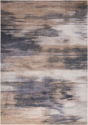 Louis De Poortere Dywan Nowoczesny Szaro Beżowy - MONETTI GIVERNY BEIGE 9121B