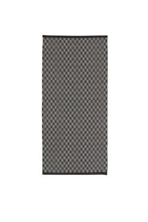 Horreds Mattan Czarny Cienki Dywan Wełniany - TJORN BLACK 83014