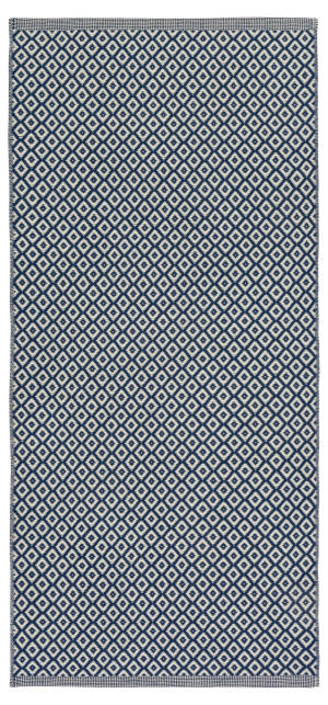 Horreds Mattan Niebieski Cienki Dywan Wełniany - BJORKO BLUE 83203