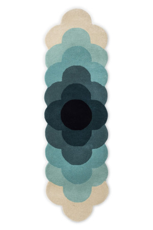Orla Kiely Niebieski Chodnik - OPTICAL FLOW TEAL 061207