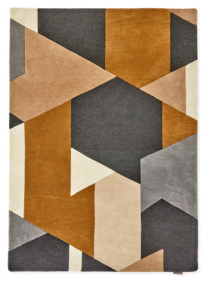 Szaro-beżowy dywan geometryczny Harlequin