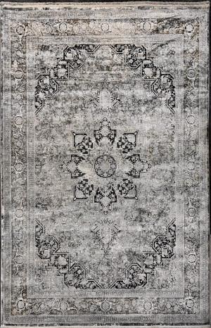 Szary dywan z ornamentem Carpets and More