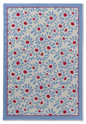 Kolorowy zewnętrzny dywan w kwiaty Laura Ashley