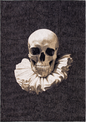 Czarny nowoczesny dywan Louis De Poortere