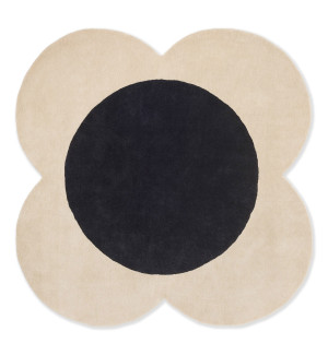 Orla Kiely Dywan Beżowy Kwiatek - FLOWER SPOT ECRU BLACK 158409
