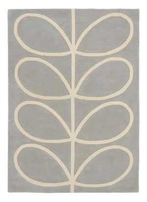Orla Kiely Szary Dywan w Liście - GIANT LINEAR STEM 059404
