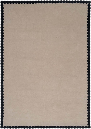 Beżowy klasyczny dywan z czarną ramką - Carpets & More - by Magda Fornal