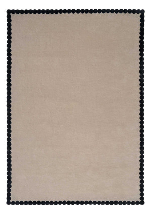 Beżowy klasyczny dywan z czarną ramką - Carpets & More - by Magda Fornal